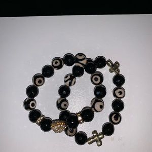 Black and gold bracelet